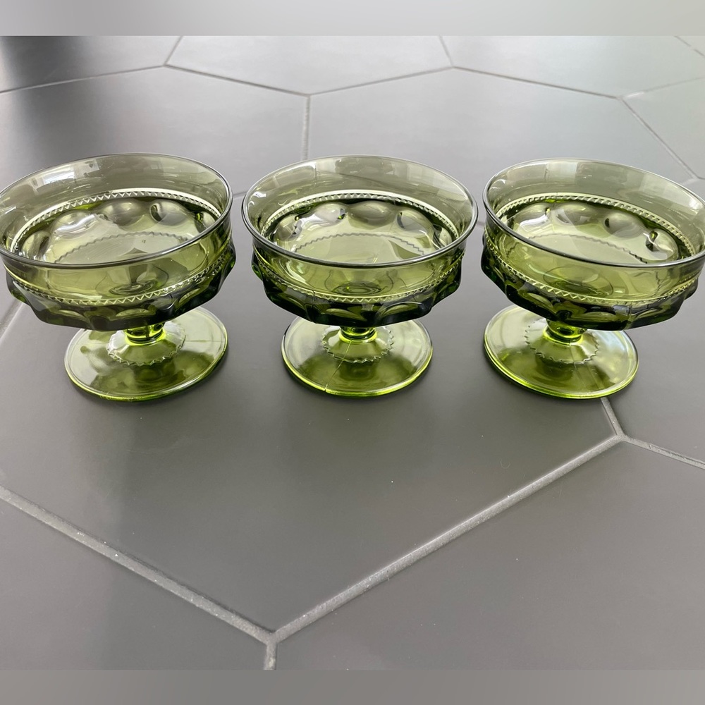 Set of Three Indiana Glass Cups